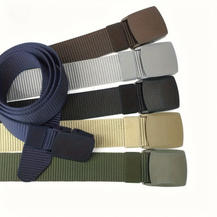 Adjustable Nylon Tactical Belt for Men & Women - Durable Quick-Release 